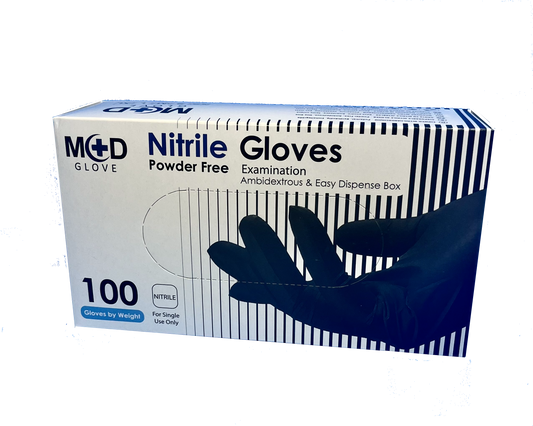 Black Powder Free, Fentanyl resistant Exam 4mil Nitrile gloves 10 Boxes 100 count